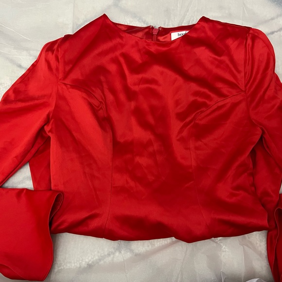 HOUSE OF CB 'Sacha' Red Satin Mini Dress - Picture 5 of 10